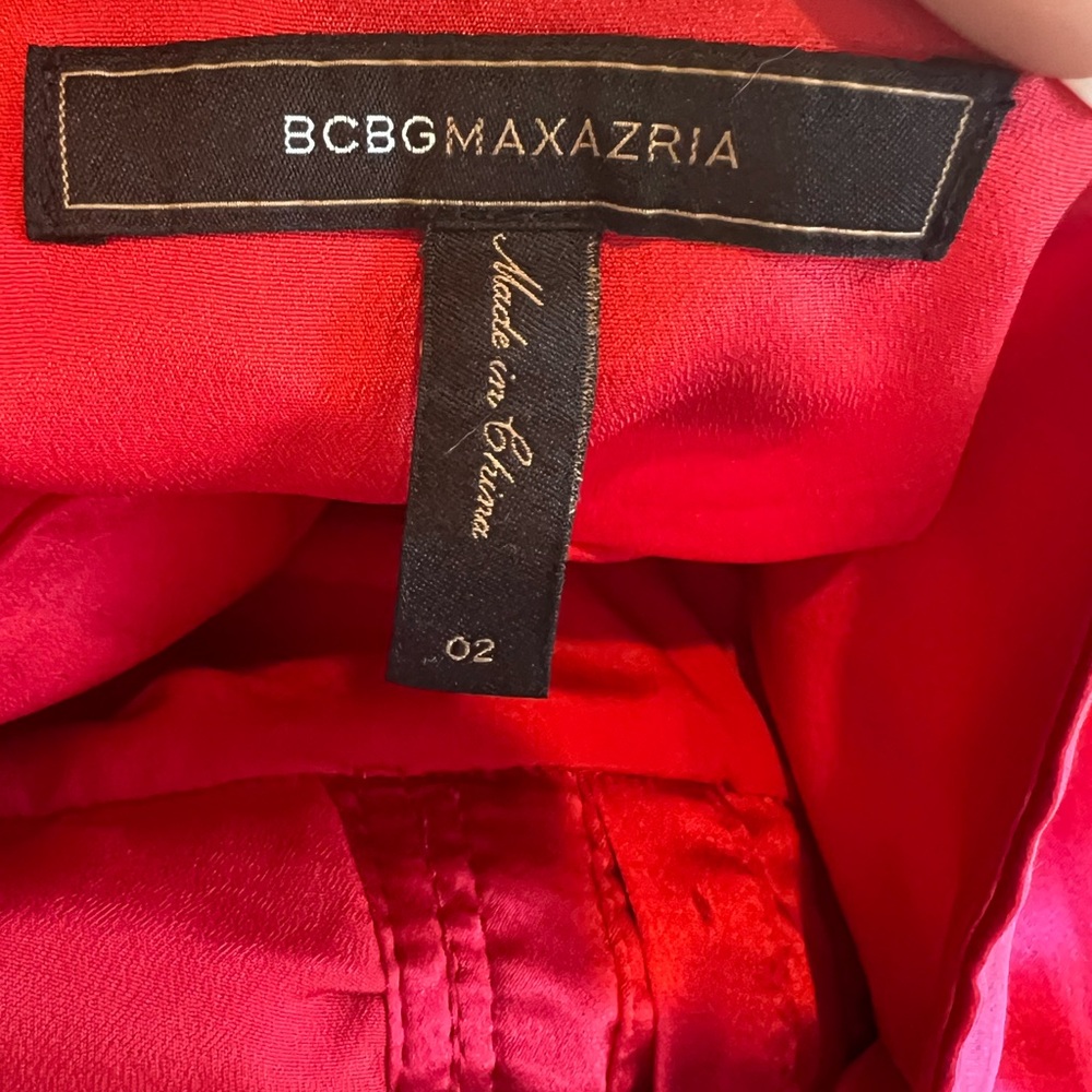 BCBGMaxAzria Red Ruffle Mini Dress - Picture 5 of 9
